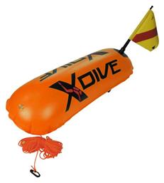 Σημαδούρα Διπλού Θαλάμου PVC 0.4χιλ Πορτοκαλί XDive
