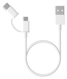 Regular USB to Type-C / micro USB Cable Λευκό 0.3m (SJV4083TY) Xiaomi