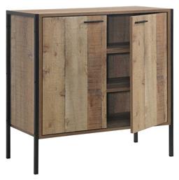 Ξύλινη Pallet-W με 3 Ράφια Καφέ 80x40x80cm Ε8440,W - Woodwell