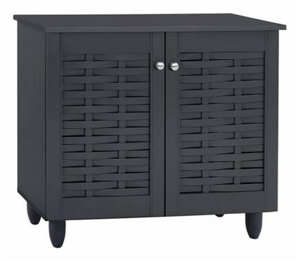 Ξύλινη Παπουτσοθήκη Cassiope με 3 Ράφια Γκρι 77x34x67.5cm - HomeMarkt