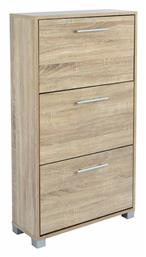 Ξύλινη Παπουτσοθήκη Davina με 3 Ράφια Sonama Μ62xΠ24xΥ110cm - HomeMarkt