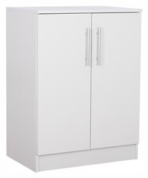 Ξύλινη Παπουτσοθήκη Emerie με 3 Ράφια Λευκή 60x40x80cm - HomeMarkt
