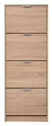 Ξύλινη Παπουτσοθήκη Gyda με 4 Ράφια Μπεζ 60x20x148cm - ArteLibre