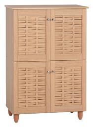 Ξύλινη Παπουτσοθήκη Kabira με 6 Ράφια 77x34x115cm - HomeMarkt