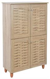 Ξύλινη Παπουτσοθήκη Kabira με 6 Ράφια Sonama Μ77xΠ34xΥ123cm - HomeMarkt