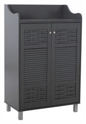 Ξύλινη Παπουτσοθήκη Kailena με 5 Ράφια Γκρι 77x40x121.5cm - HomeMarkt