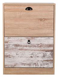 Ξύλινη Παπουτσοθήκη Lounge με 2 Ράφια Sonoma Oak 60x23.5x81cm - Fylliana
