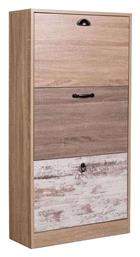 Ξύλινη Παπουτσοθήκη Lounge με 3 Ράφια Sonoma Oak 60x23.5x117cm - Fylliana