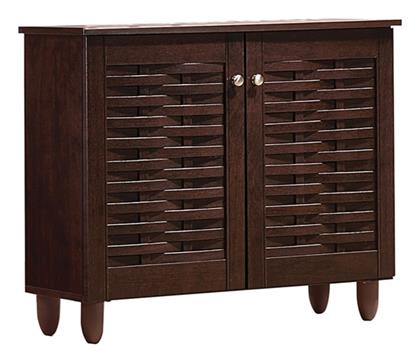 Ξύλινη Παπουτσοθήκη με 2 Ράφια Wenge 40x14x81cm - Zita Plus