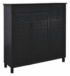 Ξύλινη Παπουτσοθήκη με 6 Ράφια Zebrano 115x38x119cm - Woodwell