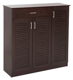 Ξύλινη Παπουτσοθήκη Proby Wenge 120x37.5x121.5cm - HomeMarkt