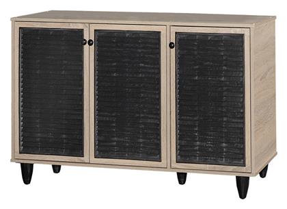 Ξύλινη Παπουτσοθήκη Ronan με 3 Ράφια Μπεζ 105x35x66cm - Pakketo