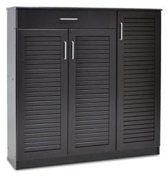 Ξύλινη Παπουτσοθήκη Sante με 11 Ράφια Wenge Μ120xΠ37xΥ123cm - Pakketo
