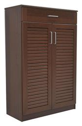 Ξύλινη Παπουτσοθήκη Sante με 5 Ράφια Καρυδί 80x37x123cm - Pakketo