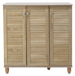 Ξύλινη Παπουτσοθήκη Santo με 4 Ράφια Sonoma 89.5x34.5x91.5cm - Pakketo