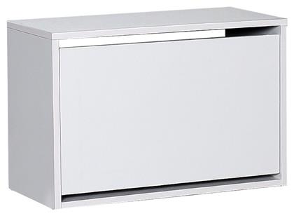 Ξύλινη Παπουτσοθήκη Step με 1 Ράφι Λευκή 60x30x42cm - Megapap