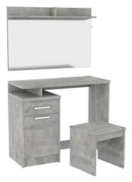 Ξύλινη Τουαλέτα Κρεβατοκάμαρας Olympus Ανθρακί με Καθρέπτη 90.5x39.5x75εκ. Pakketo