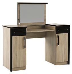 Ξύλινη Τουαλέτα Κρεβατοκάμαρας Scarlet Toy Sonoma / Wenge με Καθρέπτη 122x46x117.5εκ. Alphab2b