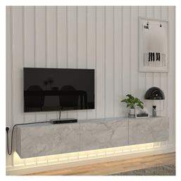 Ξύλινο Damla με Φωτισμό LED 180x29.5x29.5εκ. Megapap