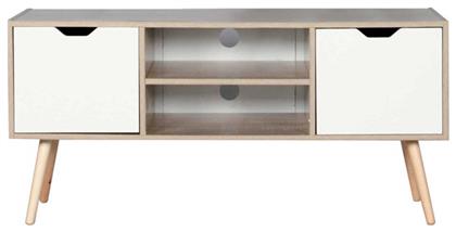 Ξύλινο Έπιπλο Τηλεόρασης Alina Sonoma Μ120xΠ38xΥ58cm - Woodwell