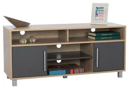 Ξύλινο Έπιπλο Τηλεόρασης Danna Sonoma - Γκρι Μ120xΠ40xΥ55cm - HomeMarkt