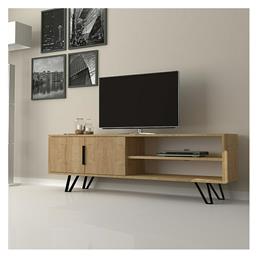 Ξύλινο Έπιπλο Τηλεόρασης Foot Sonoma Μ160xΠ35xΥ49cm - Megapap