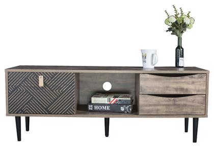 Ξύλινο Έπιπλο Τηλεόρασης Home Γκρι Μ120xΠ39.5xΥ45cm - Fylliana