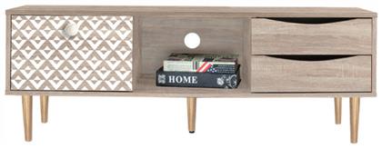 Ξύλινο Έπιπλο Τηλεόρασης Home Sonoma Μ120xΠ39.5xΥ45cm - Fylliana