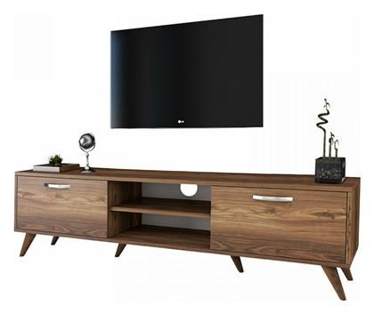 Ξύλινο Έπιπλο Τηλεόρασης Sabian Καρυδί Μ180xΠ35xΥ48cm - Pakketo
