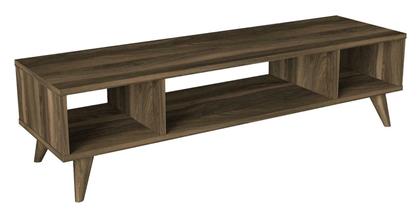 Ξύλινο Έπιπλο Τηλεόρασης Samos Καφέ Μ120xΠ35xΥ40cm - ArteLibre