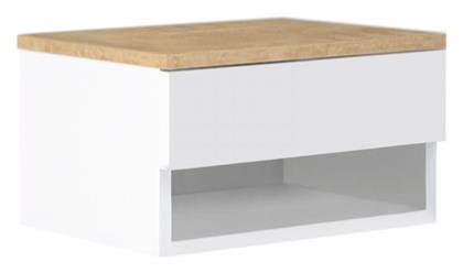 Ξύλινο Κομοδίνο Mary Sonoma / Λευκό 40x30x23cm - Megapap