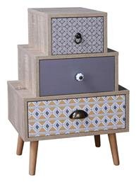 Ξύλινο Κομοδίνο Mustard 45x29x66cm - Liberta