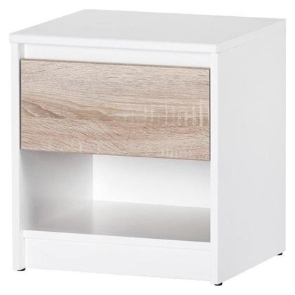 Ξύλινο Κομοδίνο Rimino Λευκό 42x38x46cm - Polihome