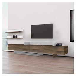 Ξύλινο Nirvana Καρυδί - Λευκό 180x31.3x41.7εκ. GP042-0179,1 - Megapap