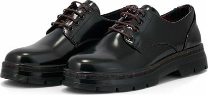 Xti 44403-01 Γυναικεία Derby σε Μαύρο Χρώμα από το MyShoe