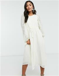 Y.A.S.. Olivia ruched waist midi dress in cream από το Asos