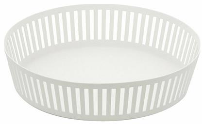 Striped Φρουτιέρα Μεταλλική Λευκή 25x25x5εκ. Yamazaki