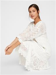 YAS Milivanna 3/4 white embroidery dress από το Optimum Outfit