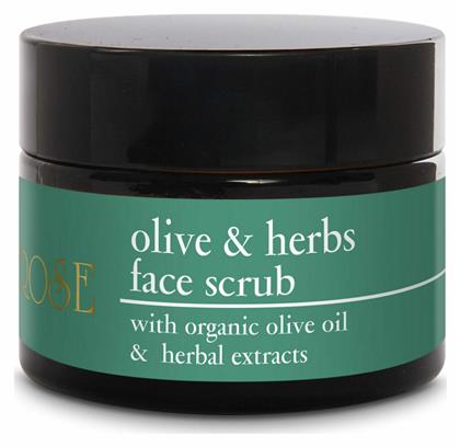 Olive & Herbs Face Scrub 50ml Yellow Rose