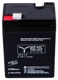 MK6-4.5 με Χωρητικότητα 4.5Ah και Τάση 6V 1τμχ Yes Power