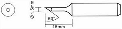 YH-1.5CF/TIP Μύτη Κολλητηρίου Yihua