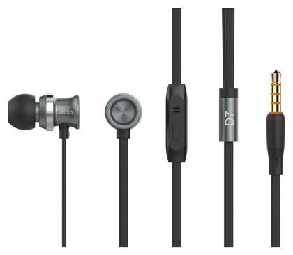 D7 In-ear Handsfree με Βύσμα 3.5mm Μαύρο Yison