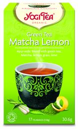 Matcha Τσάι Βιολογικό Lemon 17 Φακελάκια 30gr Yogi Tea