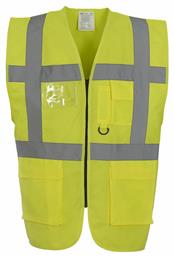HVW801 Γιλέκο Εργασίας με Ανακλαστικές Ταινίες Κίτρινο Yoko