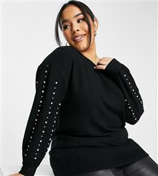 Yours embellished jumper in black από το Asos