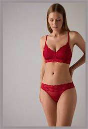Γυναικείο String με Δαντέλα Red Ysabel Mora