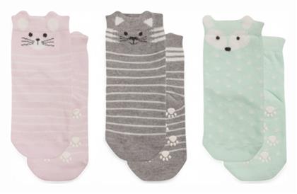 Yumese Παιδικές Κάλτσες Αντιολισθητικές Πολύχρωμο 3 Ζευγάρια