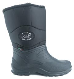 Αντιολισθητικές Unisex Γαλότσες Εργασίας Κνήμης με Γούνα Μαύρες Zak