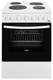 Ελεύθερη με Εμαγιέ Εστίες Λευκή ZCE65201WA Zanussi
