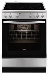 Ελεύθερη με Κεραμικές Εστίες Inox ZCV65020XA Zanussi